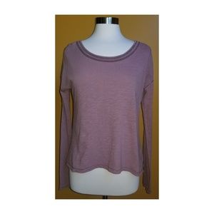 FREE PEOPLE Acid Wash Boho Chic Grunge Top XS